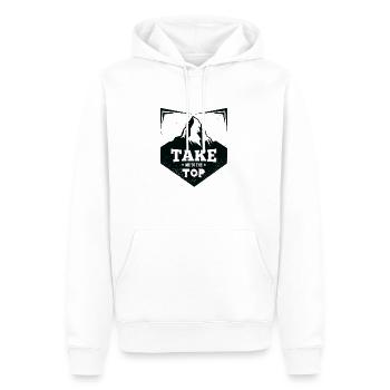 Montagne - Sweat à capuche Premium bio Homme - blanc - Devant - Nico (187cm)