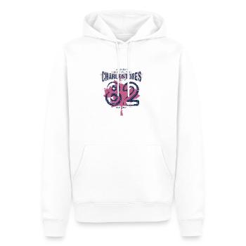 shirt, conception, t-shirt - Sweat à capuche Premium bio Homme - blanc - Devant - Nico (187cm)