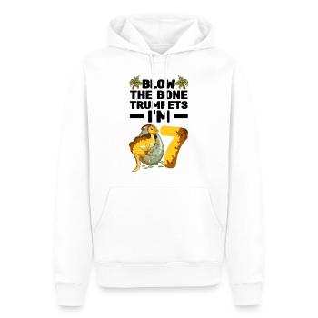 Kindergeburtstag Dinosaurier - Männer Premium Bio Hoodie - Weiß - Vorne - Nico (187cm)