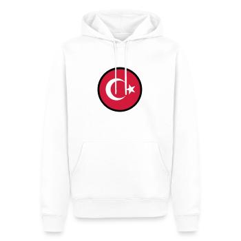 In einem Zeichen der Türkei - Männer Premium Bio Hoodie - Weiß - Vorne - Nico (187cm)