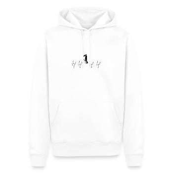 love liebe Love Liebe Pärchen Paare Herzschlag - Männer Premium Bio Hoodie - Weiß - Vorne - Nico (187cm)