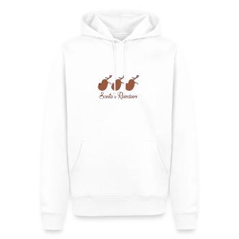 Santa's Rentiere Weihnachten Schlitten XMas - Männer Premium Bio Hoodie - Weiß - Vorne - Nico (187cm)