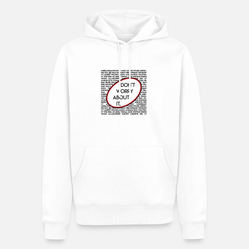 Elipse 100 - Sweat à capuche Premium bio Homme - blanc