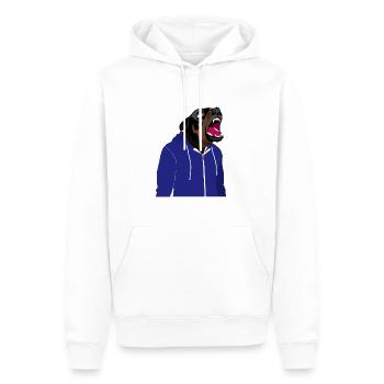 Rottweiler en sweat - Sweat à capuche Premium bio Homme - blanc - Devant - Nico (187cm)