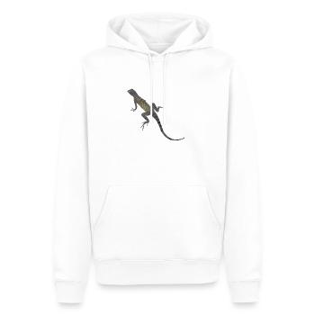 legu 10 - Sweat à capuche Premium bio Homme - blanc - Devant - Nico (187cm)