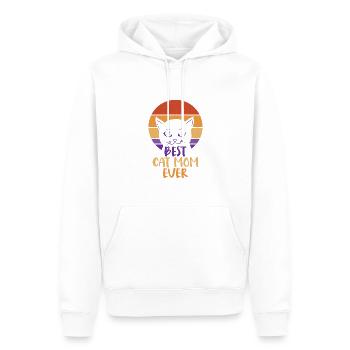 Beste Katzenmutter Aller Zeiten Lustiges - Männer Premium Bio Hoodie - Weiß - Vorne - Nico (187cm)