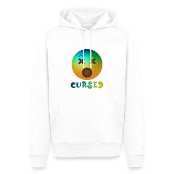 Cursed Emoji Shirt - Men’s Premium Organic Hoodie - white - Front - Nico (187cm)