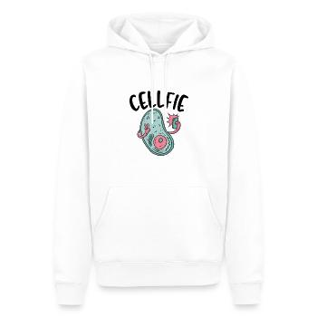 Cellfie Biologielehrer Wissenschaftsliebhaber - Männer Premium Bio Hoodie - Weiß - Vorne - Nico (187cm)