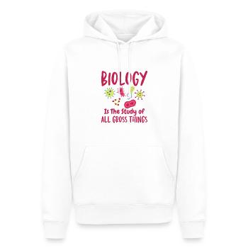 Gross Things Biologielehrer Wissenschaftsliebhaber - Männer Premium Bio Hoodie - Weiß - Vorne - Nico (187cm)