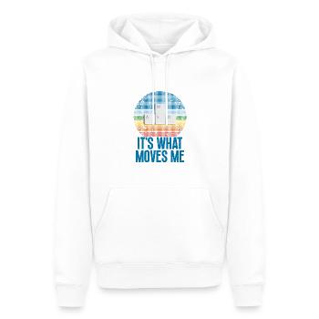 Wasd Es Ist Das, Was Mich Bewegt Gamers Art On - Männer Premium Bio Hoodie - Weiß - Vorne - Nico (187cm)