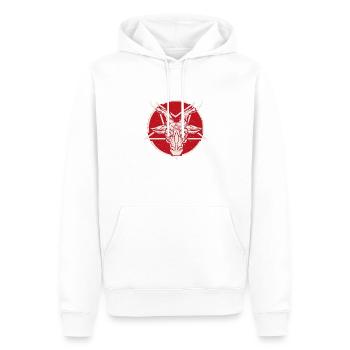 Baphomet Satanic Goat Satan Devil Okkulte - Männer Premium Bio Hoodie - Weiß - Vorne - Nico (187cm)