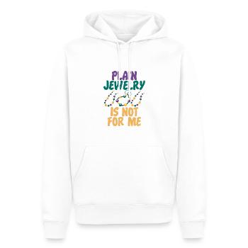 Des bijoux simples pas pour moi - Sweat à capuche Premium bio Homme - blanc - Devant - Nico (187cm)
