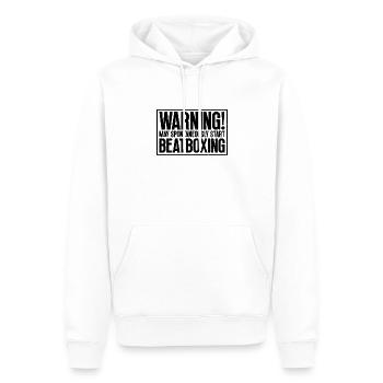 Commencez Beatboxing Beatbox Lover Beatboxer - Sweat à capuche Premium bio Homme - blanc - Devant - Nico (187cm)