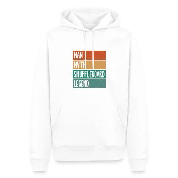 Man Mythos Shuffleboard Legend Shuffleboarding - Männer Premium Bio Hoodie - Weiß - Vorne - Nico (187cm)