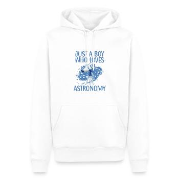 Nur Ein Junge, Der Astronomie-zitat Für - Männer Premium Bio Hoodie - Weiß - Vorne - Nico (187cm)