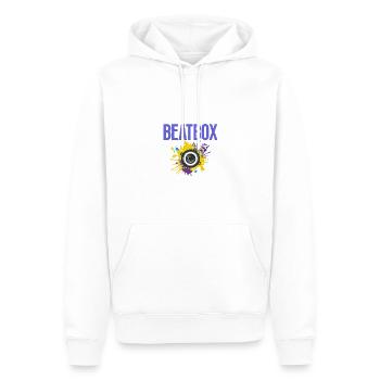 Can’t Beatbox Beatboxing Lover Beatboxer - Sweat à capuche Premium bio Homme - blanc - Devant - Nico (187cm)