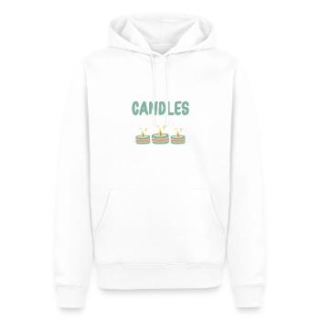 Faire des bougies est Passion Candle Maker Candle - Sweat à capuche Premium bio Homme - blanc - Devant - Nico (187cm)