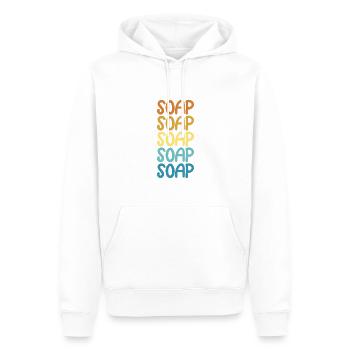 Retro Vintage Seifenmacher Seifenherstellung - Männer Premium Bio Hoodie - Weiß - Vorne - Nico (187cm)