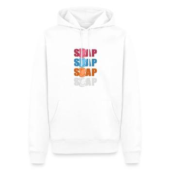 Retro Vintage Seifenmacher Seifenherstellung - Männer Premium Bio Hoodie - Weiß - Vorne - Nico (187cm)