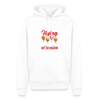 Soyez un expert en montgolfière - Sweat à capuche Premium bio Homme - blanc - Devant - Nico (187cm)