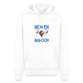 Voir Heaven Hot Air Balloon Montgolfière Montgolfières - Sweat à capuche Premium bio Homme - blanc - Devant - Nico (187cm)