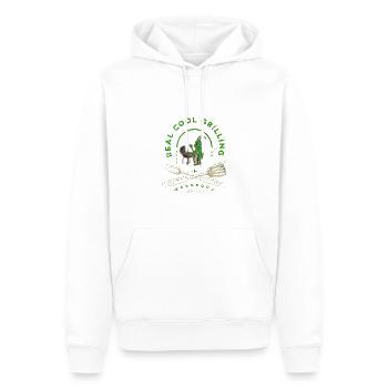 Lustiges Grille am Bratort Barbecue - Männer Premium Bio Hoodie - Weiß - Vorne - Nico (187cm)