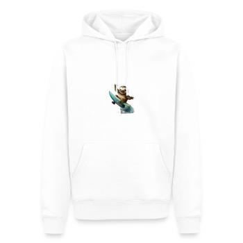 Mir reichts ich geh Surfen Windsurfer Spruch - Männer Premium Bio Hoodie - Weiß - Vorne - Nico (187cm)