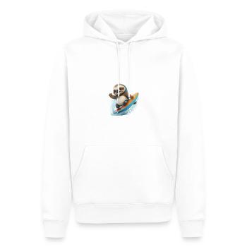 Je suis assez je vais surfer Windsurfer en disant - Sweat à capuche Premium bio Homme - blanc - Devant - Nico (187cm)