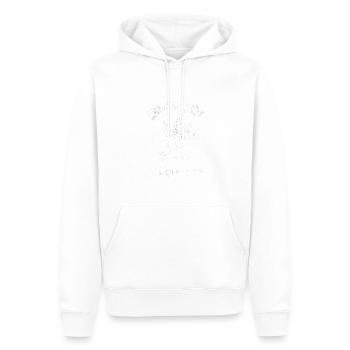 Skull ne plaisante jamais avec moi en disant sarcasme - Sweat à capuche Premium bio Homme - blanc - Devant - Nico (187cm)