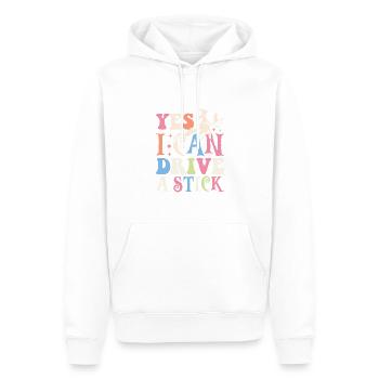 Costume d’Halloween - Oui, je peux être une sorcière du bâton - Sweat à capuche Premium bio Homme - blanc - Devant - Nico (187cm)