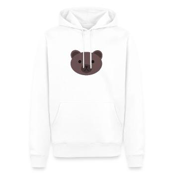 porter - Sweat à capuche Premium bio Homme - blanc - Devant - Nico (187cm)