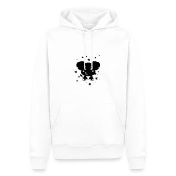 Petit éléphant - Animaux de zoo - Amoureux des animaux - Sweat à capuche Premium bio Homme - blanc - Devant - Nico (187cm)