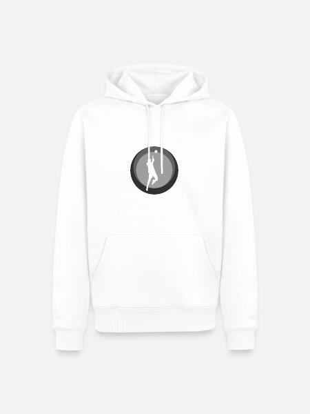 Volleyball Pritschen - Männer Premium Bio Hoodie - Weiß