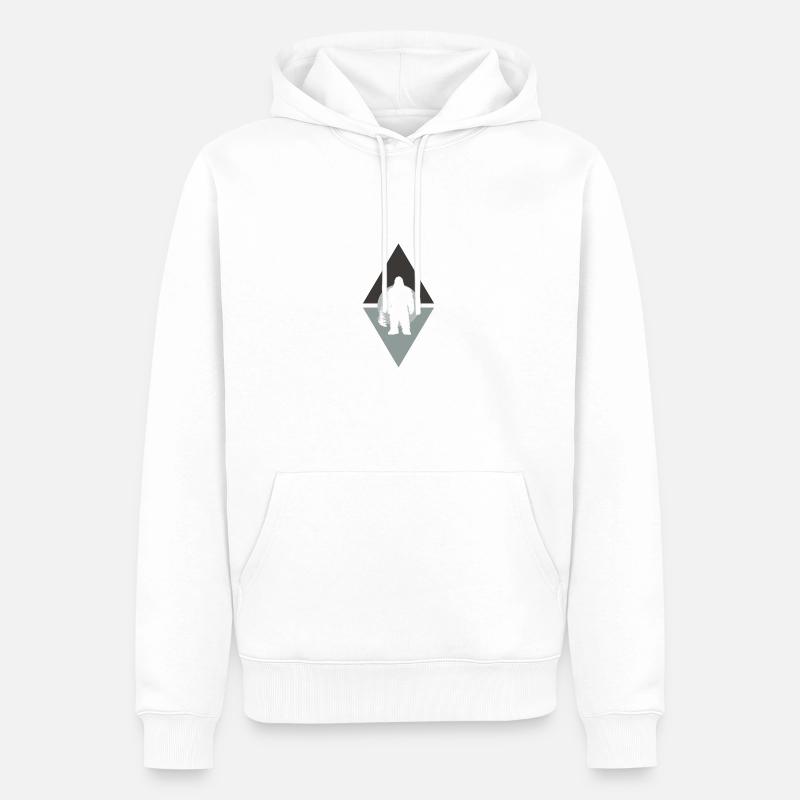 Yéti Yéti Yéti - Sweat à capuche Premium bio Homme - blanc