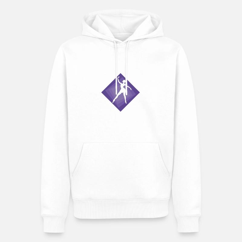 Ballet Opéra Ballet Danseur - Sweat à capuche Premium bio Homme - blanc