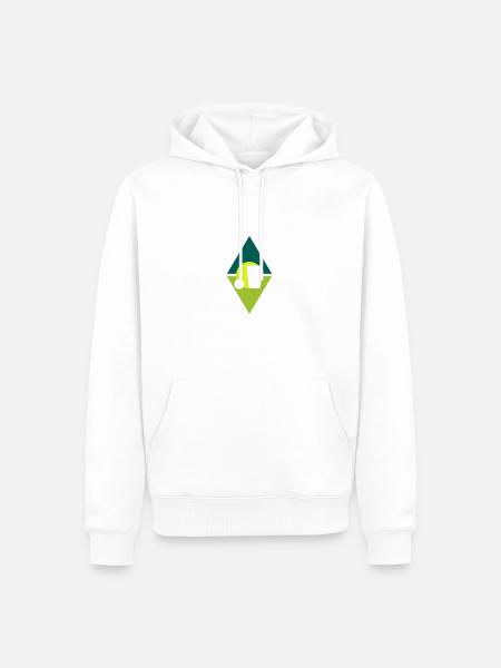 Beerpong Bier Party - Männer Premium Bio Hoodie - Weiß