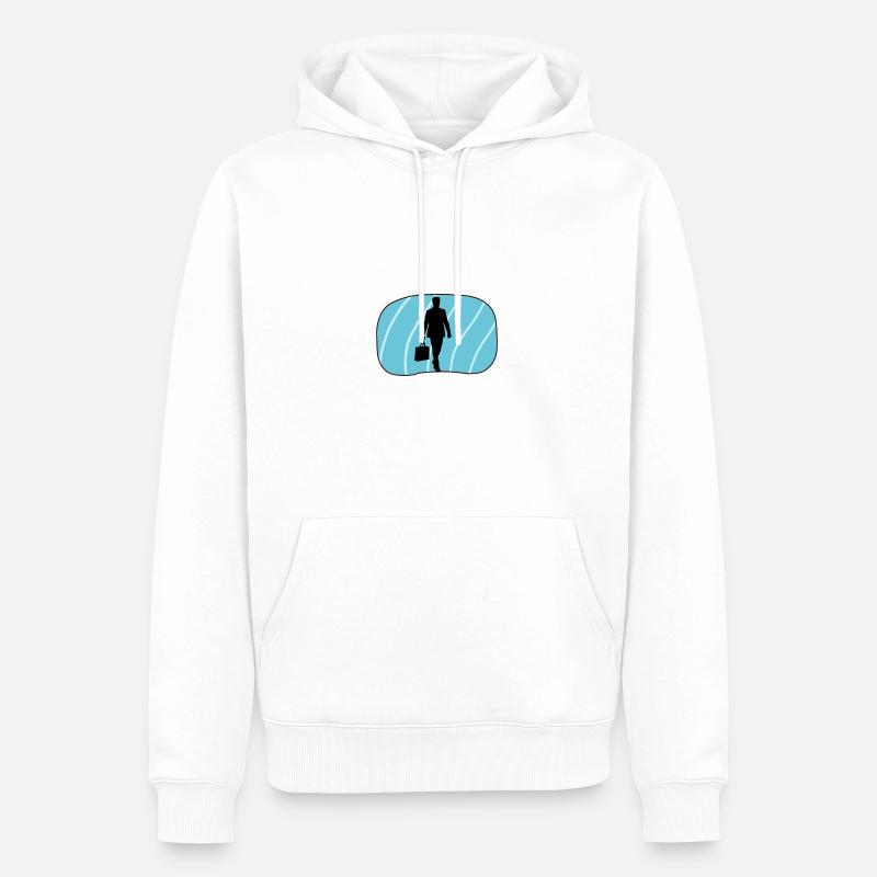 Banque Bourse Bourse - Sweat à capuche Premium bio Homme - blanc