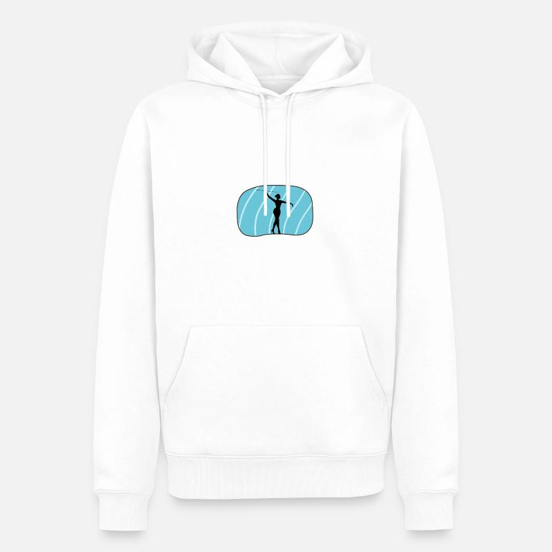 Virevolter Virevolter Danser - Sweat à capuche Premium bio Homme - blanc