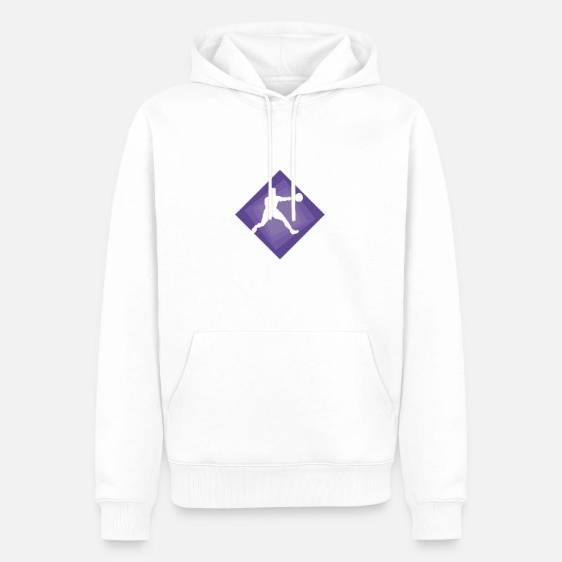 Schläger Squash Squashschläger - Männer Premium Bio Hoodie - Weiß