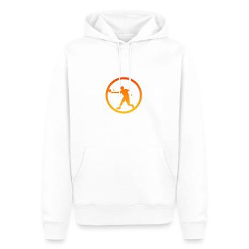 Raquettes de pickleball Joueurs de pickleball Tennis - Sweat à capuche Premium bio Homme - blanc - Devant - Nico (187cm)