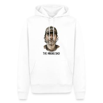 Der wandernde Papa - Männer Premium Bio Hoodie - Weiß - Vorne - Nico (187cm)