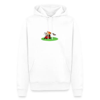 Patron sur le Tour - Sweat à capuche Premium bio Homme - blanc - Devant - Nico (187cm)