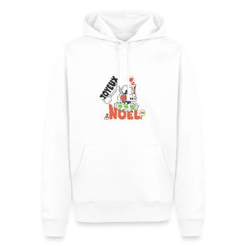 joyeux noel papa cadeau père et fils et fille - Sweat à capuche Premium bio Homme - blanc - Devant - Nico (187cm)
