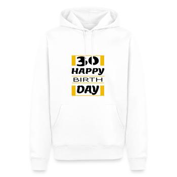 Geburtstag Happy Birthday 30 - Männer Premium Bio Hoodie - Weiß - Vorne - Nico (187cm)