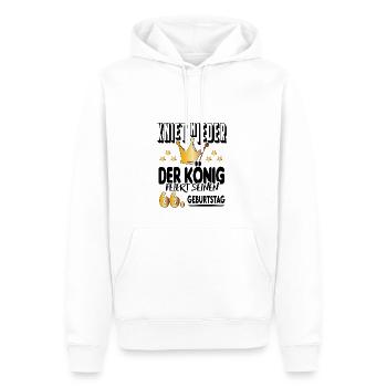 König Geburtstag 66 King Prinz Kniet nieder Krone - Männer Premium Bio Hoodie - Weiß - Vorne - Nico (187cm)