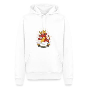 Nouvel An chinois Dragon Vietnam I Cadeau - Sweat à capuche Premium bio Homme - blanc - Devant - Nico (187cm)
