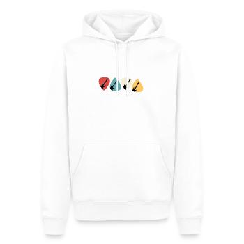 Instruments de musique Chanter - Sweat à capuche Premium bio Homme - blanc - Devant - Nico (187cm)