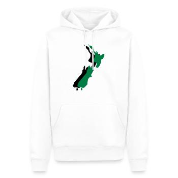 new zealand - Sweat à capuche Premium bio Homme - blanc - Devant - Nico (187cm)