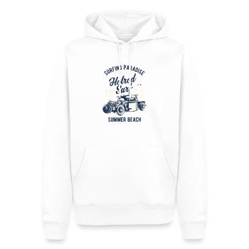 Auto Oldtimer - Männer Premium Bio Hoodie - Weiß - Vorne - Nico (187cm)