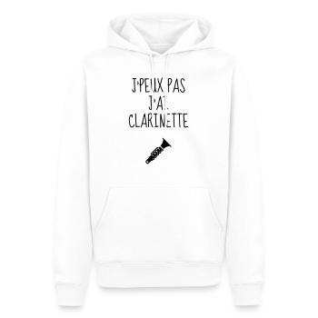 Klarinette Klarinettist Musik Musiker Musikerin - Männer Premium Bio Hoodie - Weiß - Vorne - Nico (187cm)